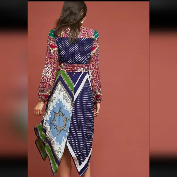 Anthropologie Istanbul Wrap Dress by Moulinette Soeurs - Picture 3 of 11